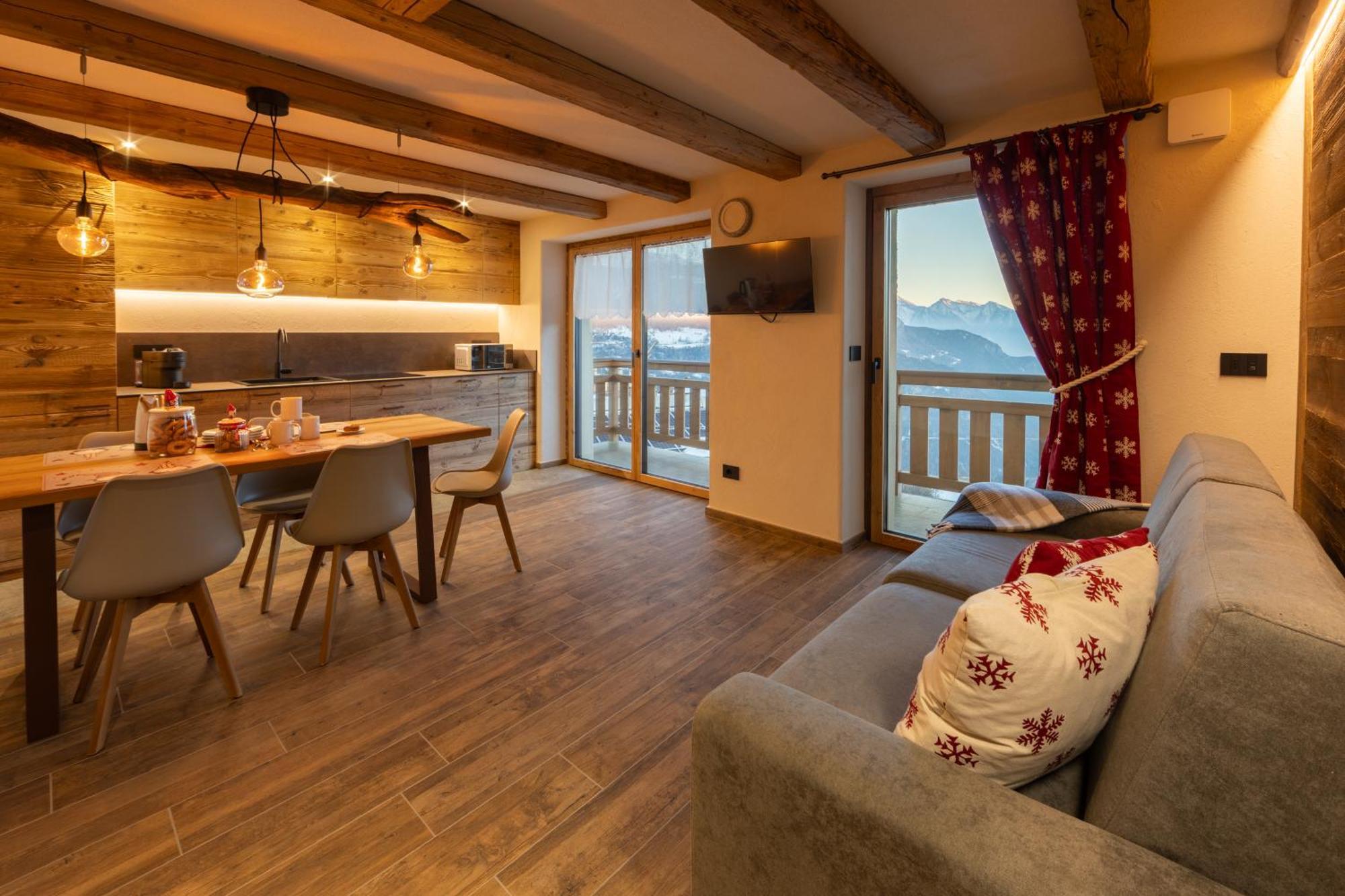 Les Reves Des Montagnards, Appartements De Charme Torgnon Dış mekan fotoğraf